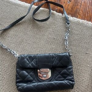 Juicy couture Black Quilted Leather Shoulder Bag